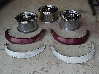 these are Dodge Omni flares and Corvette wheels