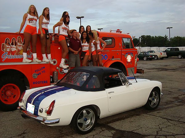 Pete Mantell / MGB with Ford V8.