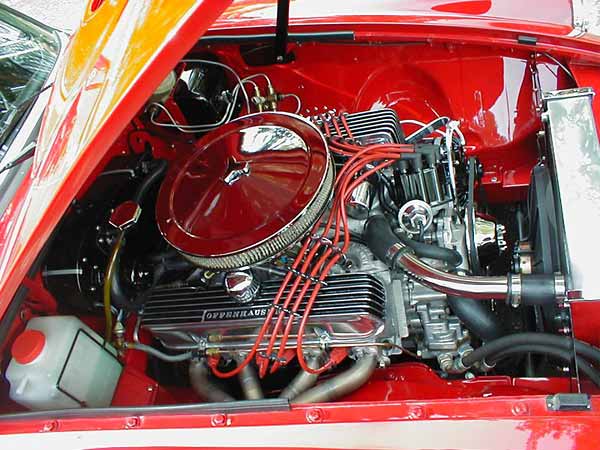 Before the supercharger project... Carter 400cfm carburetor on stock manifold.
