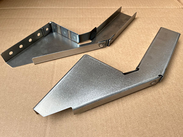 Foundations for coilover shock absorber mounting brackets.