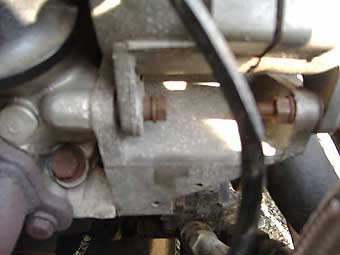 alternator lower mounting bracket