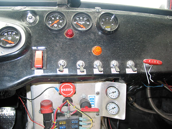 AEM air/fuel mixture gauge, QuickCar mini brake bias gauge