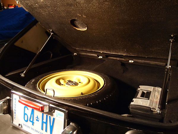 Nissan 240SX space saver spare tire.