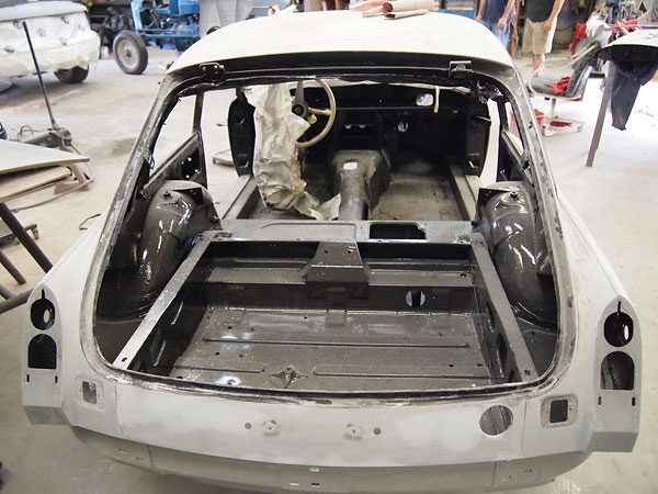 Stripped off the original paint.