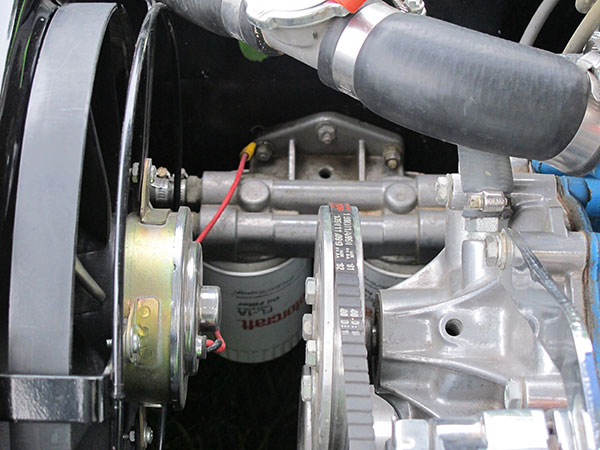 Dual oil filters.