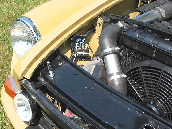 Hidden intercooler