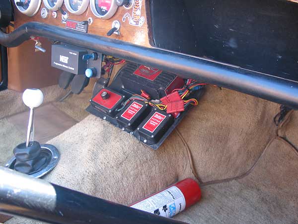 1965 Sunbeam Tiger racecar - NOS and ignition controls