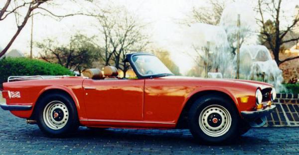 Bill Blake's TR6, powered by a Chevy 350 V8