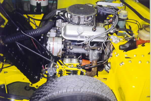 Jim VanAlstyne's 1971 Spitfire IV, powered by a 2.8L Chevy V6