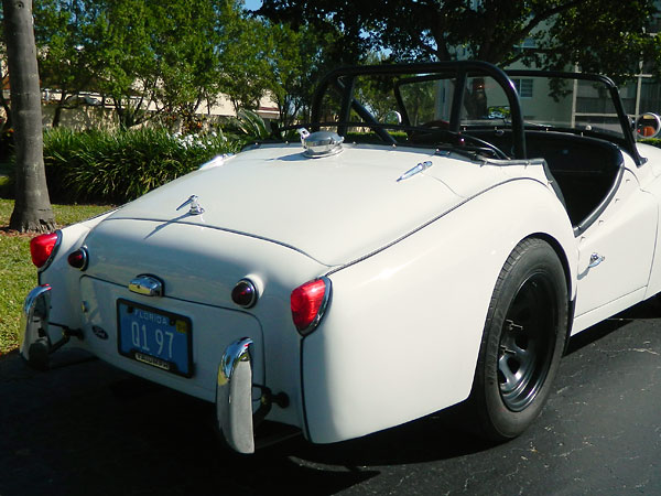 Rear fenders have been flared out approximately one inch for tire clearance.