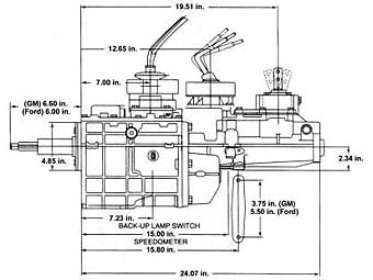 Ford t56 transmission dimensions #10