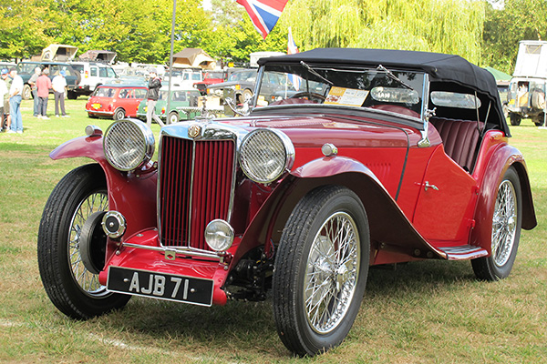Richard Bombard's 1937 MG TA Midget with Ford 60 Flathead V8