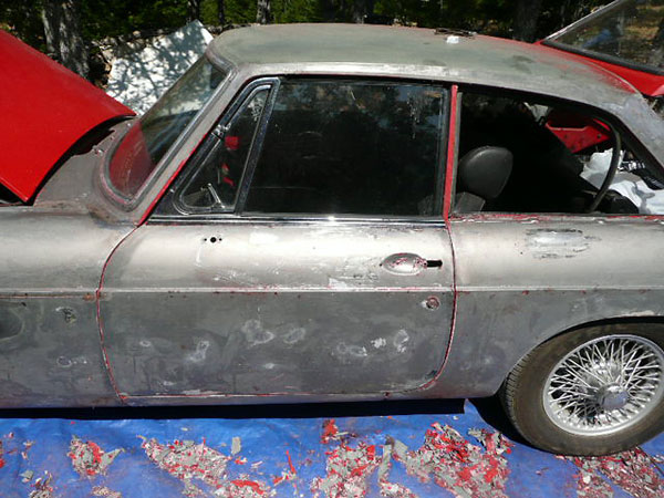 Three generations of old paint needed to be stripped away.