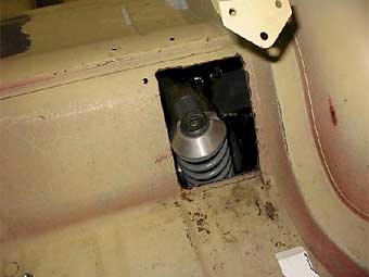 making room for coilover shocks